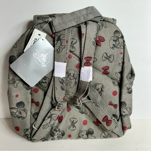 NWT. Disney Minnie Mouse Gray AOP Backpack
Adjustable Shoulder Straps, main image 9
